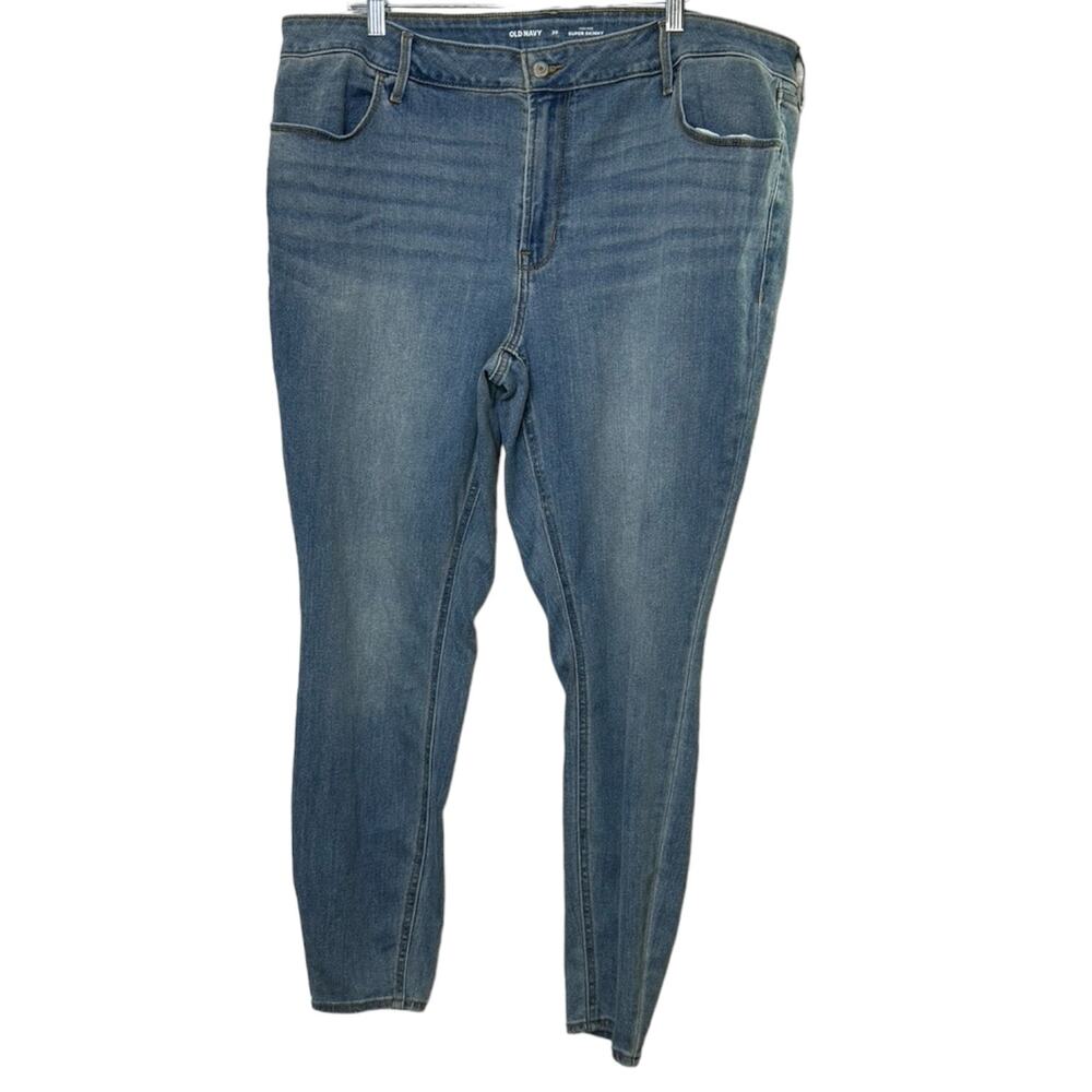 Old Navy High-Rise Super Skinny Light Rinse Jeans Women's Size 20